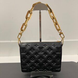 Louis Vuitton Coussin BB Black with Gold Hardware (JB1083)